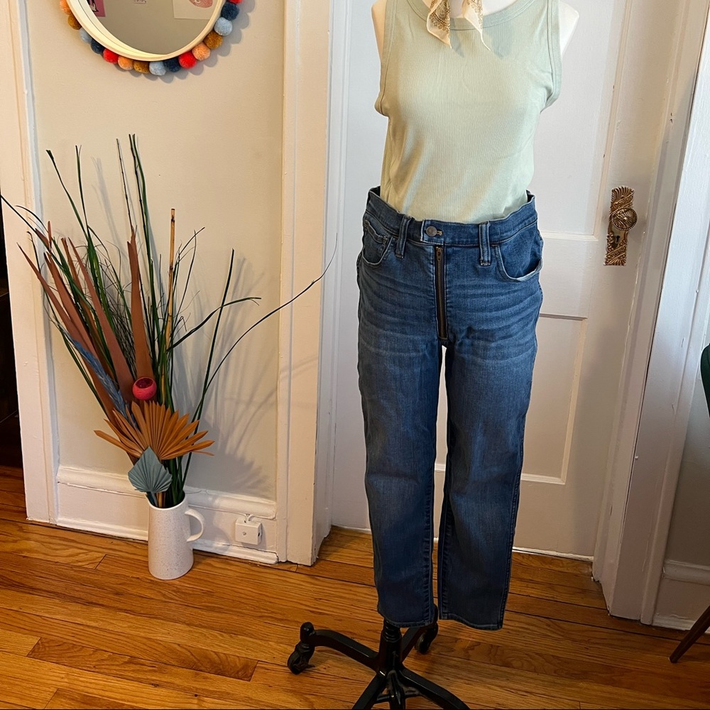 Womens Madewell Roadtripper exposed zipper jean